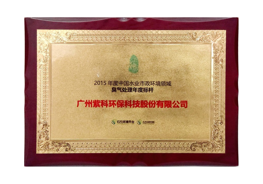 中国水业市政环境领域臭气处理年度标杆